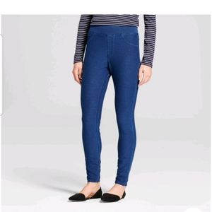 Womens Dark Denim Jeggings